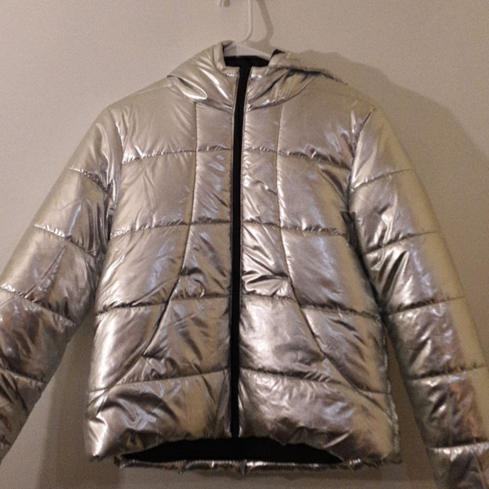 Silver Metallic Jacket Size Small